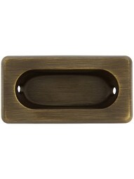 Beveled Edge Recessed Sash Lift With Choice of Finish